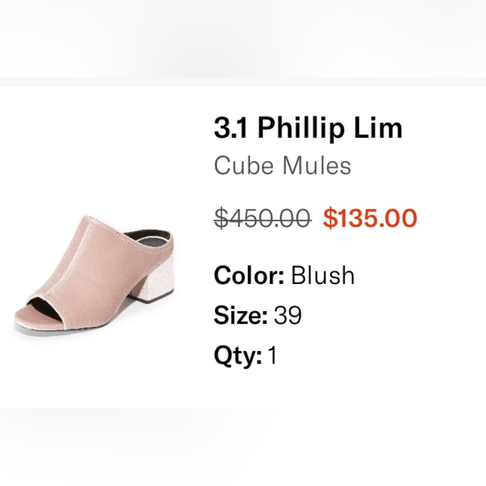 3.1 Philip Lim Elegant Velvet Open-Toe Mules